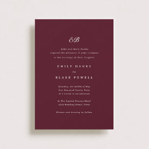 Marseille Wedding Invitation