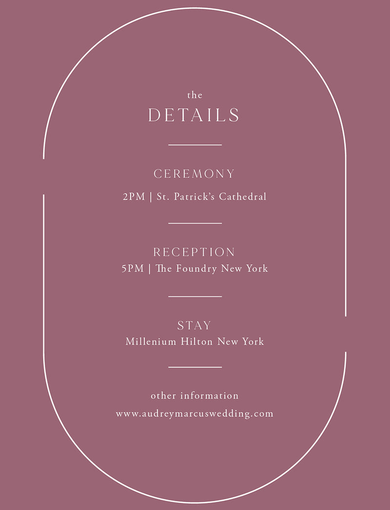 Mauvelous Information Card by Yunita Y.