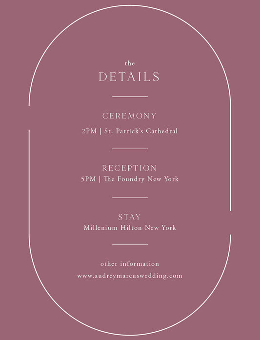 Mauvelous Information Card by Yunita Y.