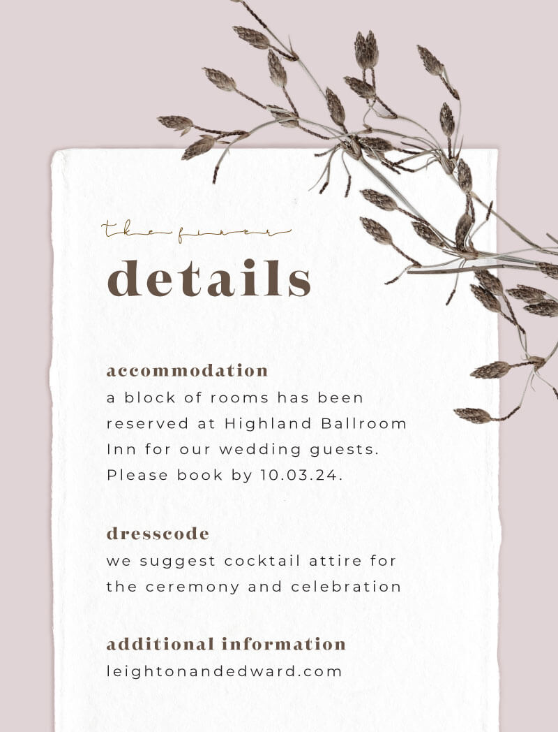 Memoir Information Card by Joy