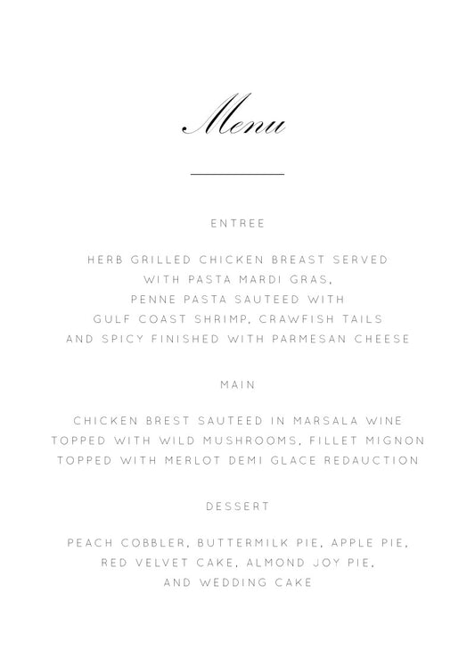 Into The LineMenu Cards by Inggrid H.