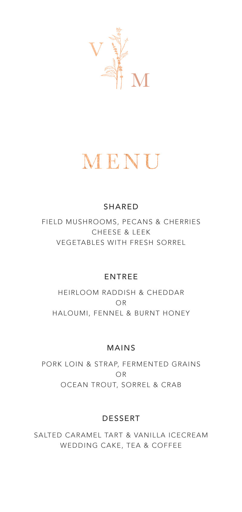 Dark RomanceMenu Cards by Lisa P.