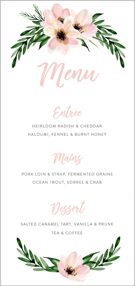 Hens PartyMenu Cards by Amelia S.