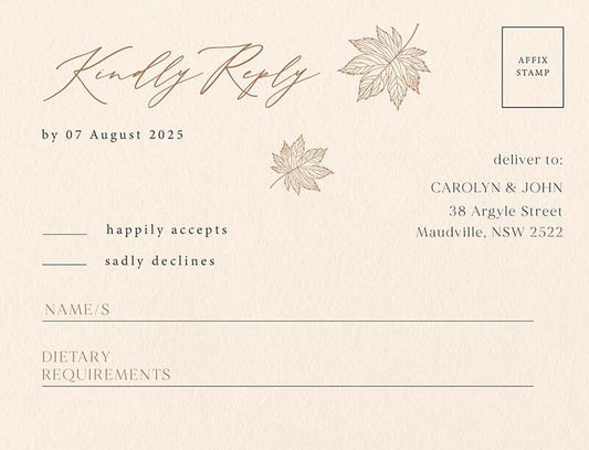 Mid Autumn RSVP Cards by Yunita Y.