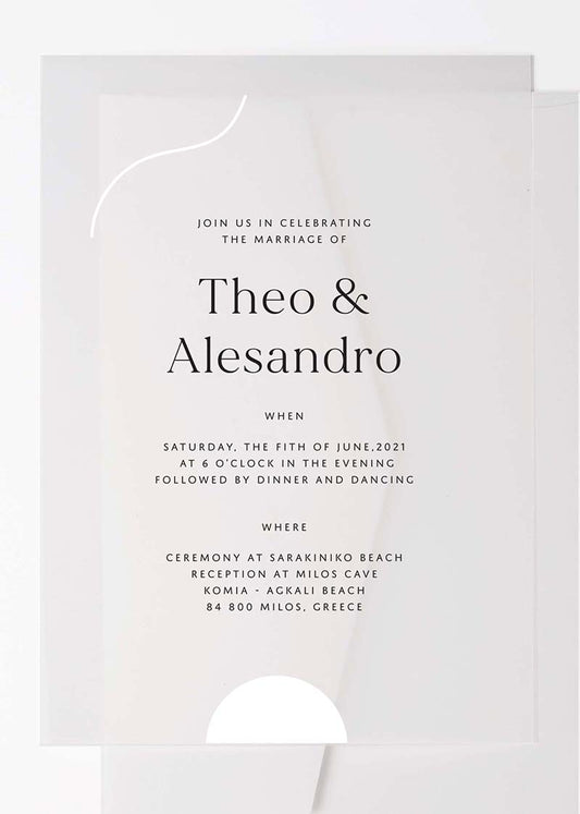 Milos Wedding Invitations by Haley J.