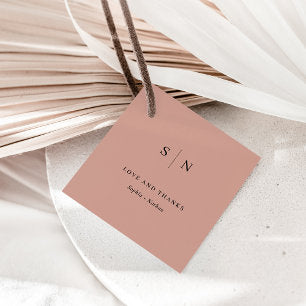 Minimal and Chic Thank You Terracotta Wedding Favor Tags