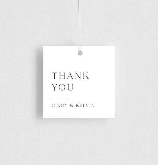 Minimalisme Favor Tag by Yunita Y.