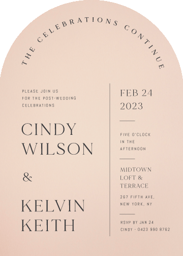 Minimalisme Wedding Invitations by Yunita Y.