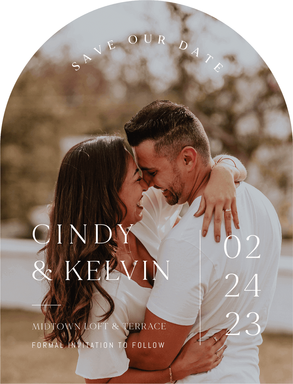 Minimalisme Save The Date Cards by Yunita Y.