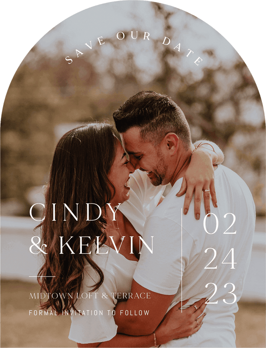 Minimalisme Save The Date Cards by Yunita Y.