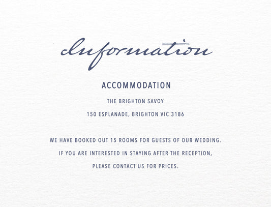 Mira Information Card by Shab M.