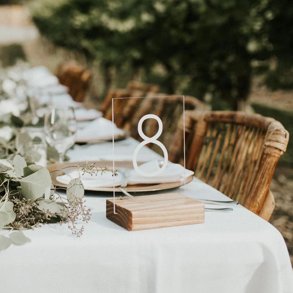 Modern Acrylic Table Numbers