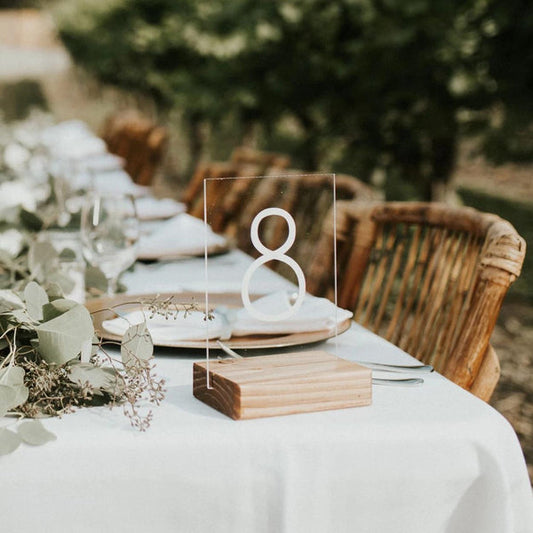 Modern Acrylic Table Numbers