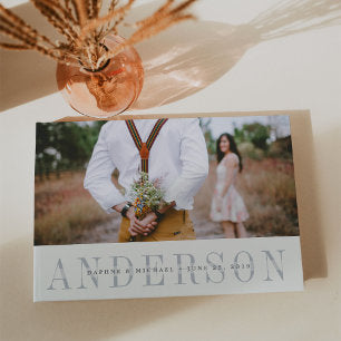 Modern Overlay Wedding Guest Book