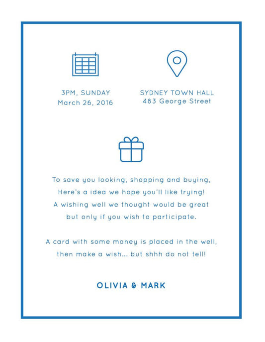 Modern Information Card by Amelia S.