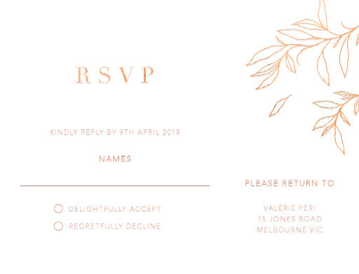 Modern Simplicity RSVP Cards by Lisa P.