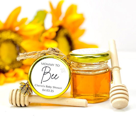 Mommy To Bee Honey Jar Favor