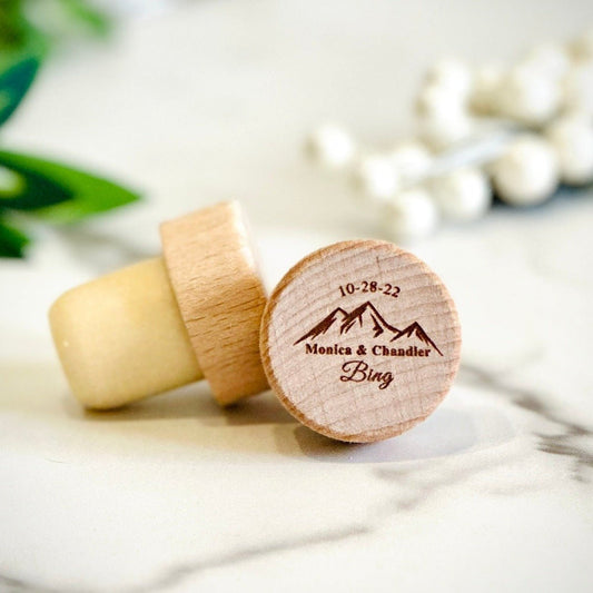 Mountain View Wine Cork Favor