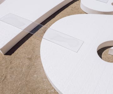 Floating Foam Plastic Strips and Silicone Glue