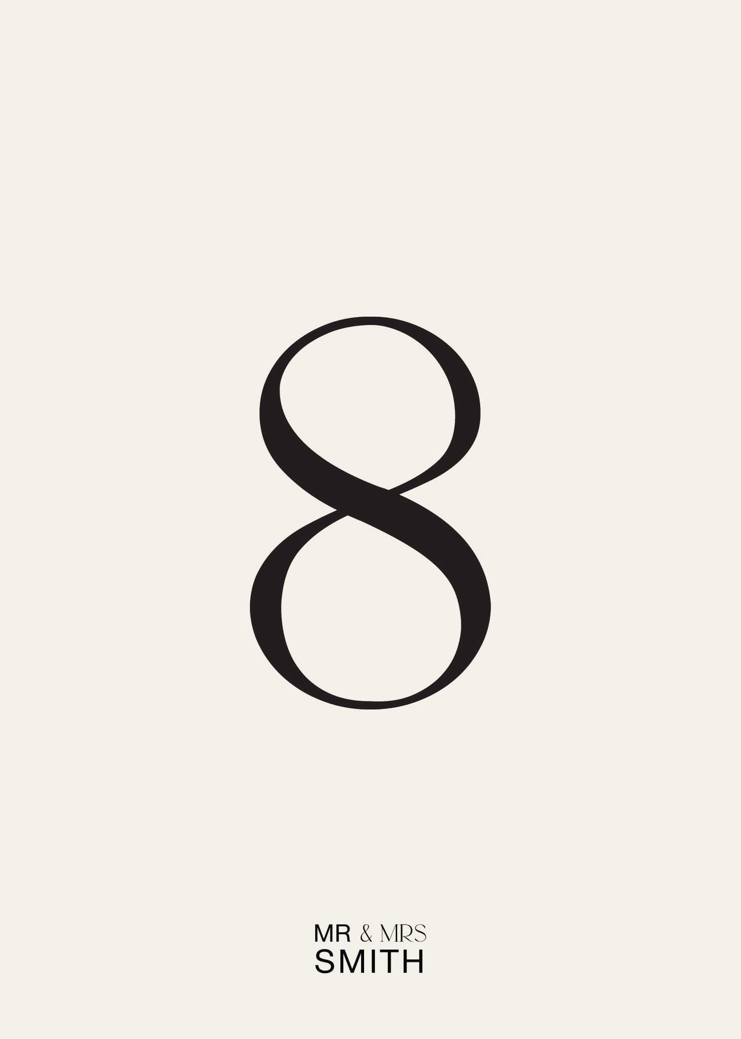 Mr & MrsTable Number by Putri N.