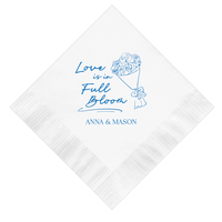 Love Is In Full Bloom Engagement Wedding Napkins
