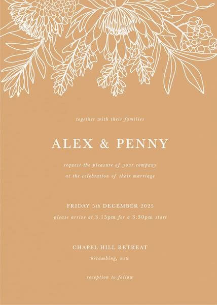 Native Sand Wedding Invitations by Sam M.