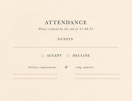 Native Sand RSVP Cards by Sam M.