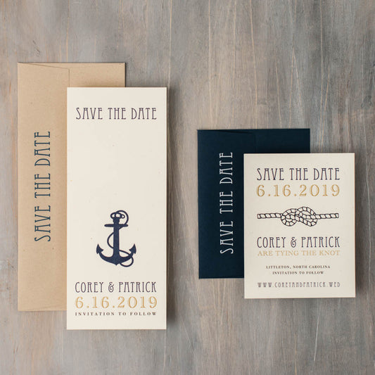 Nautical Bliss Save The Dates