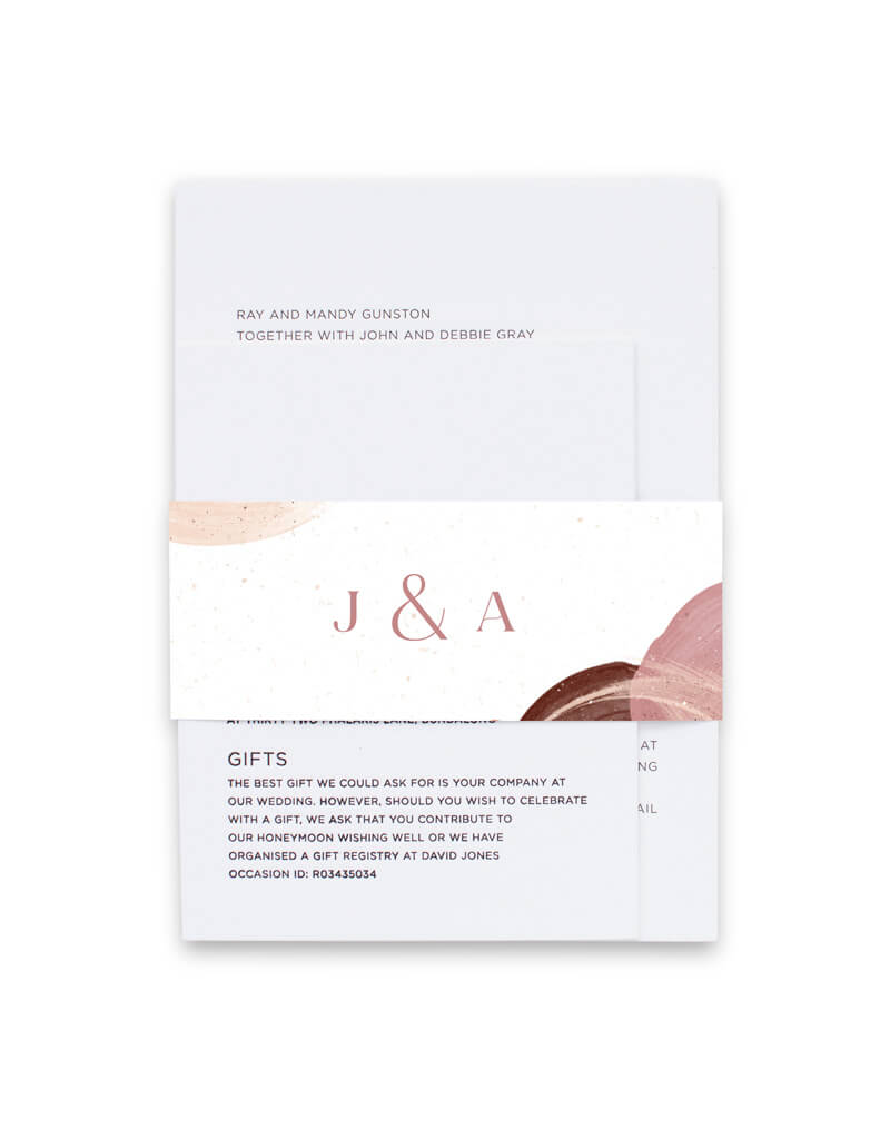 Neapolitan Invitation Belly Band by Joy