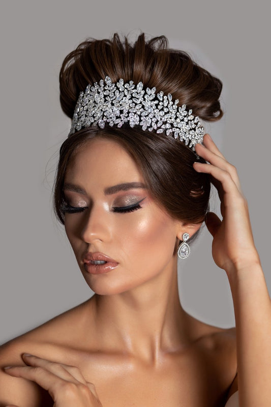 Belle Bridal Headband, Swarovski Wedding Headpiece