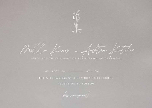 Night Bloom Wedding Invitations by Shab M.