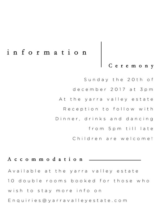 Nouveau Information Card by Shab M.