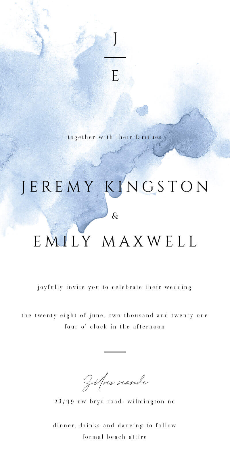 Ocean Wedding Invitations by Jaimee L.