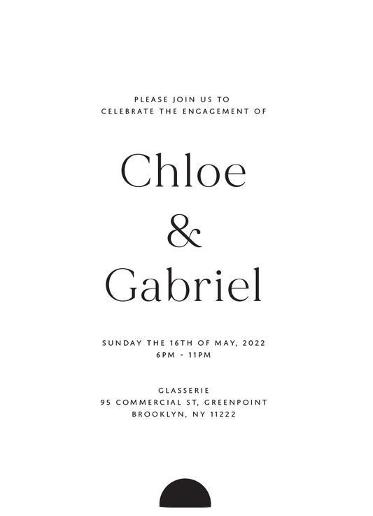 Oliva Engagement Invitations by Haley J.