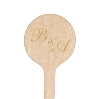 Elegant Monogram Drink Stir Stick
