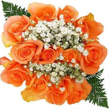 Dozen Orange Rose Bouquet,10 Dozen