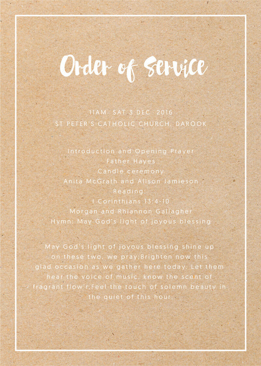 Foil Of Dreams Wedding Program by Phabo R.