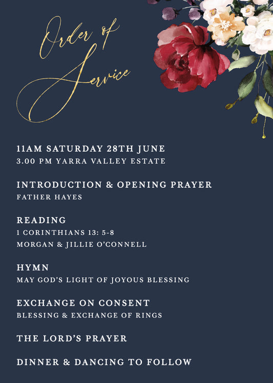 La Butte Wedding Program by Jamie L.