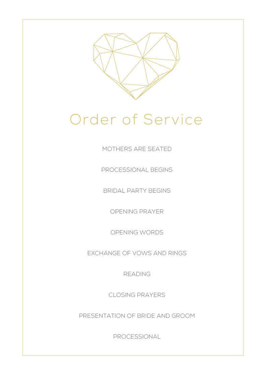 Diamond Love Wedding Program by Patrizia T.
