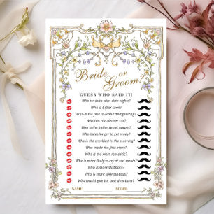 Ornate Bohemian Bridal Shower Game