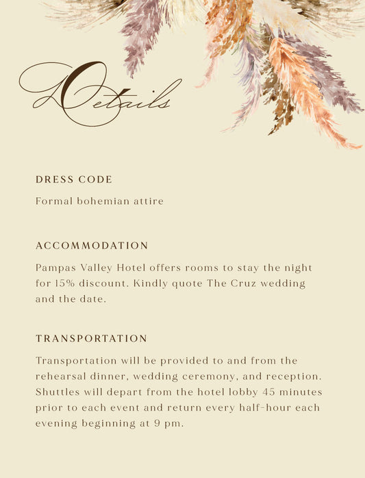 Pampas Valley Information Card by Putri N.