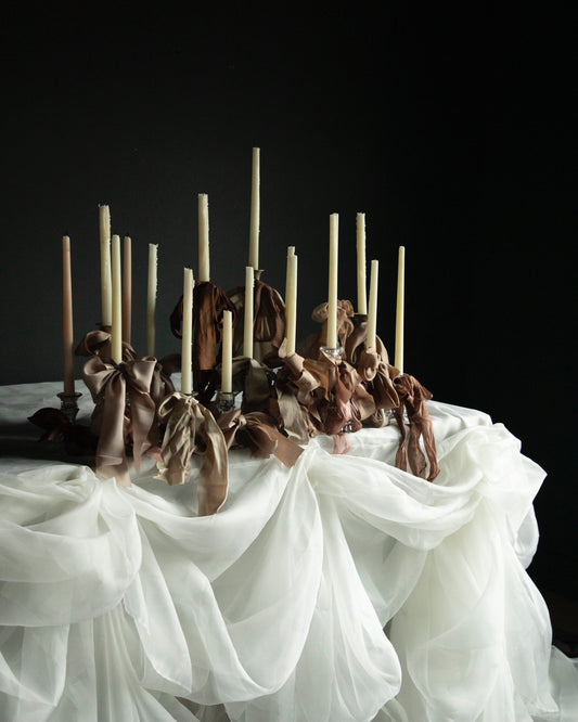 Natural White Organza Silk Fabric {Peace Silk}