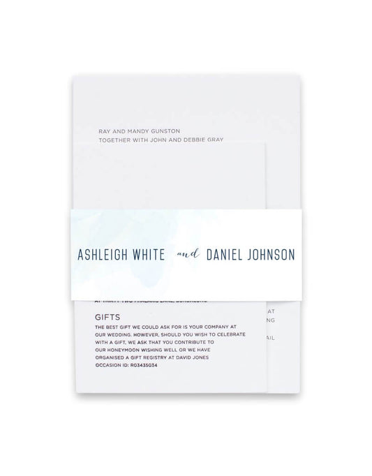 Clouds Invitation Belly Band by Jidapha T.