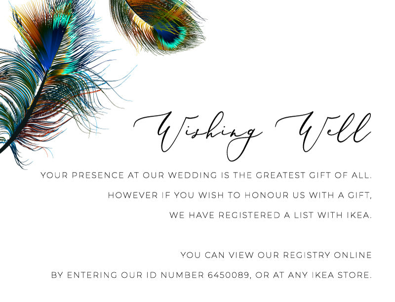 Peacock Blue Wishing Well by Stella M.