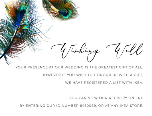 Peacock Blue Wishing Well by Stella M.