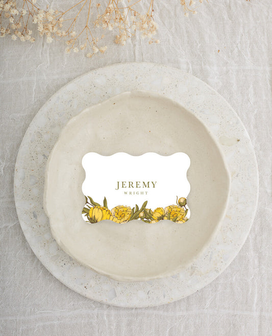 Peony Woodcut WildPlace Cards by Joy