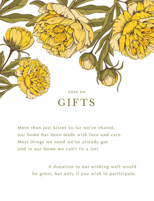 Peony Woodcut Wild Wishing Well by Joy