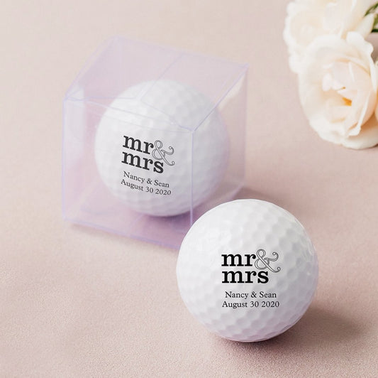 Personalized Golf Ball Wedding Favors