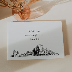 Philadelphia Skyline Wedding Guest Book