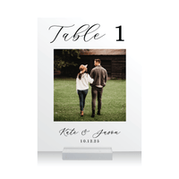 Custom Photo Acrylic Table Numbers